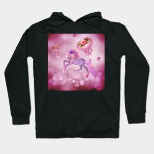 Wonderful fantasy foal with hearts Hoodie